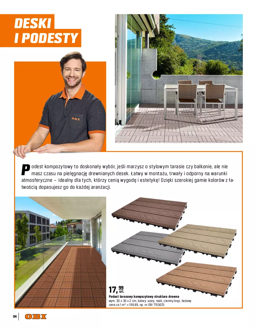 Gazetka promocyjna Obi - Gazetka OBI - ważna 09.04 do 31.07.2025 - strona 94 - produkty: Mop, Por