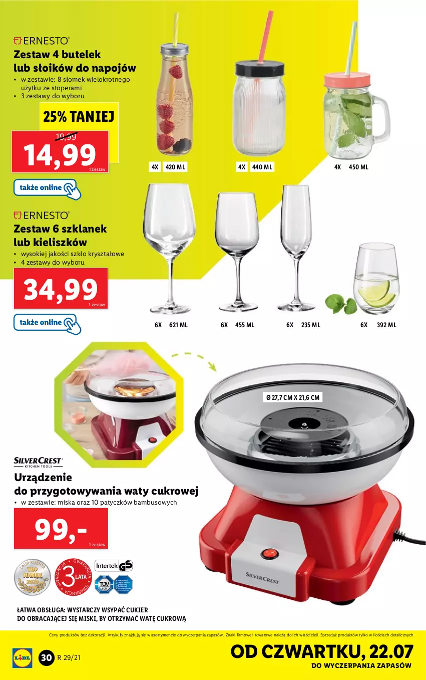 Gazetka promocyjna Lidl - GAZETKA - ważna 19.07 do 24.07.2021 - strona 30 - produkty: Cukier, Miska, Sok, Top