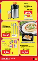 Gazetka promocyjna Lidl - GAZETKA - Gazetka - ważna od 24.07 do 24.07.2021 - strona 39 - produkty: Piec, Sok, Pojemnik, Wyciskarka, Zestaw sztućców, Grill