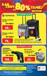 Gazetka promocyjna Lidl - GAZETKA - Gazetka - ważna od 24.07 do 24.07.2021 - strona 48 - produkty: Gry, Wiertarka, Walizka, Kosz, O Bag, Tarka, Wiertarka udarowa, Obuwie, Mola, Akumulator