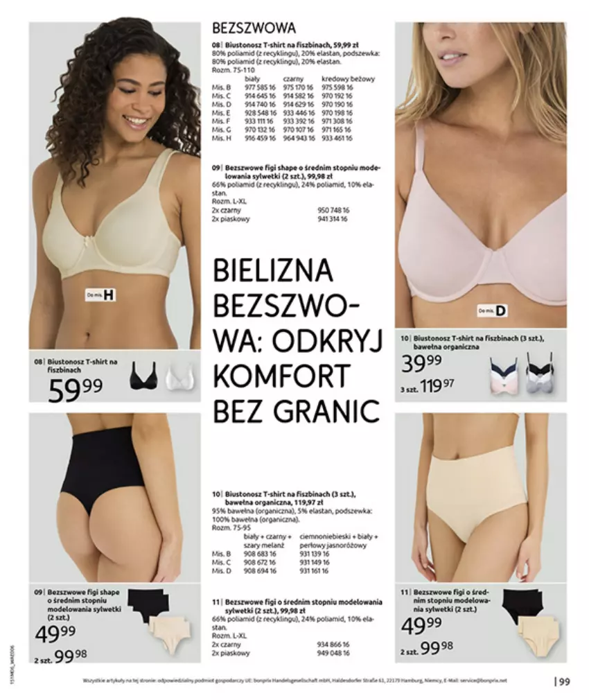 Gazetka promocyjna Bonprix - MODNY LUZ - ważna 15.07 do 25.08.2025 - strona 101 - produkty: Bielizna, Fa, Gra, LG, Top, Wełna