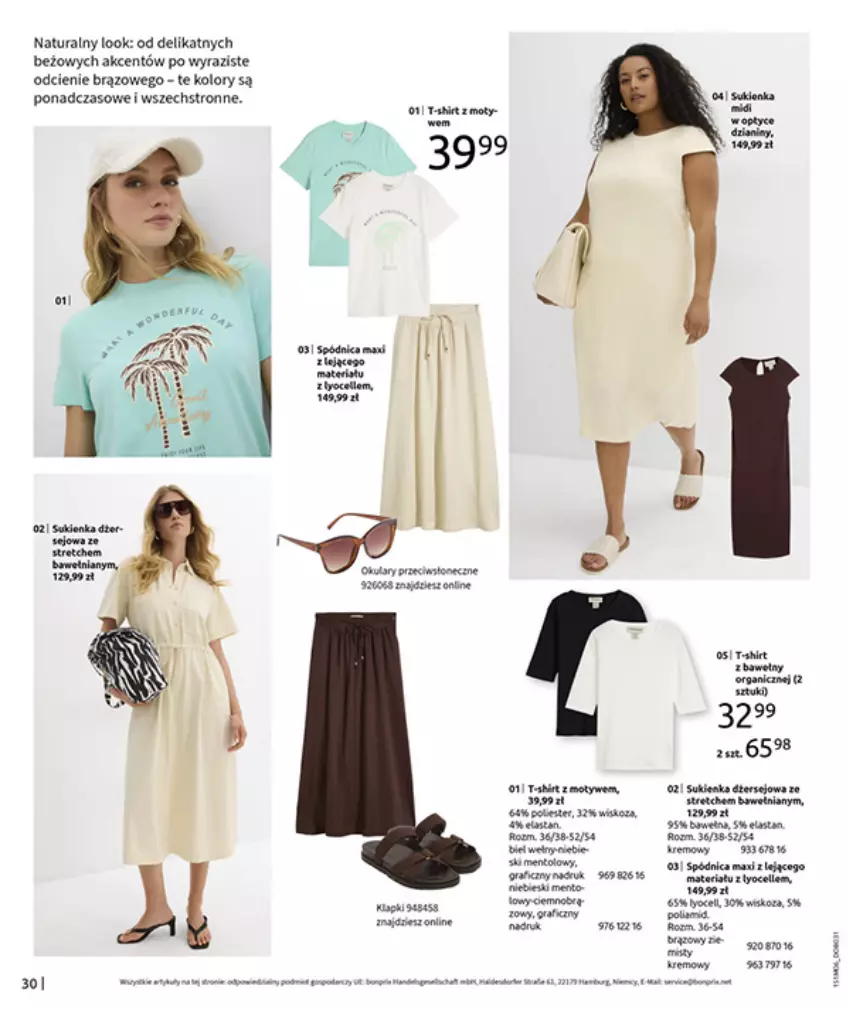 Gazetka promocyjna Bonprix - MODNY LUZ - ważna 15.07 do 25.08.2025 - strona 32 - produkty: Fa, Gra, Koc, Por, Spódnica, T-shirt