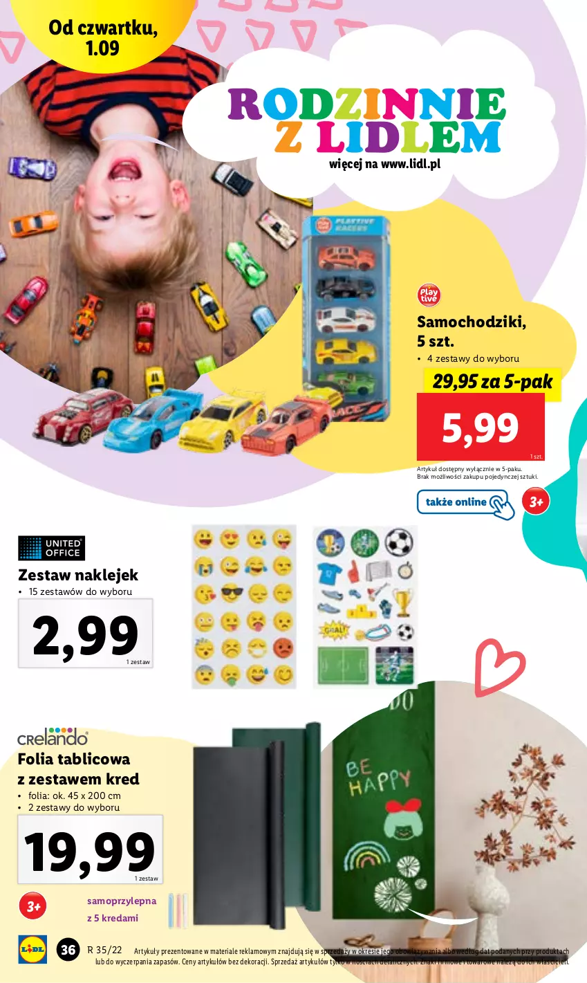 Gazetka promocyjna Lidl - GAZETKA - ważna 29.08 do 03.09.2022 - strona 38 - produkty: Chodzik, Edam, Klej, Mop, Samochodziki