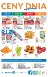 Gazetka promocyjna E Leclerc - Gazetka - ważna od 14.05 do 14.05.2022 - strona 24 - produkty: Kurczak, Top, Sos, Por, Miruna, Szal, Kosz, Ziemniaki, Szynka, Winogrona, Wino, Lazur, Pomidory