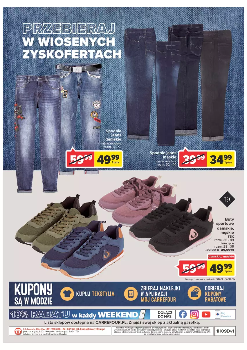 Gazetka promocyjna Carrefour - Gazetka Carrefour - ważna 08.02 do 28.02.2022 - strona 20 - produkty: Buty, Dzieci, Fa, Klej, Por, Spodnie, Sport