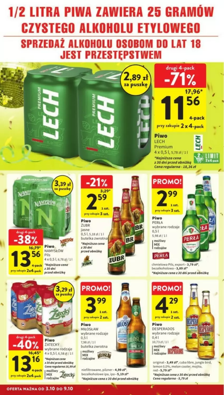 Gazetka promocyjna Intermarche - ważna 07.10 do 09.10.2024 - strona 29 - produkty: Desperados, Gin, Melon, Namysłów, Perła, Piwo, Por