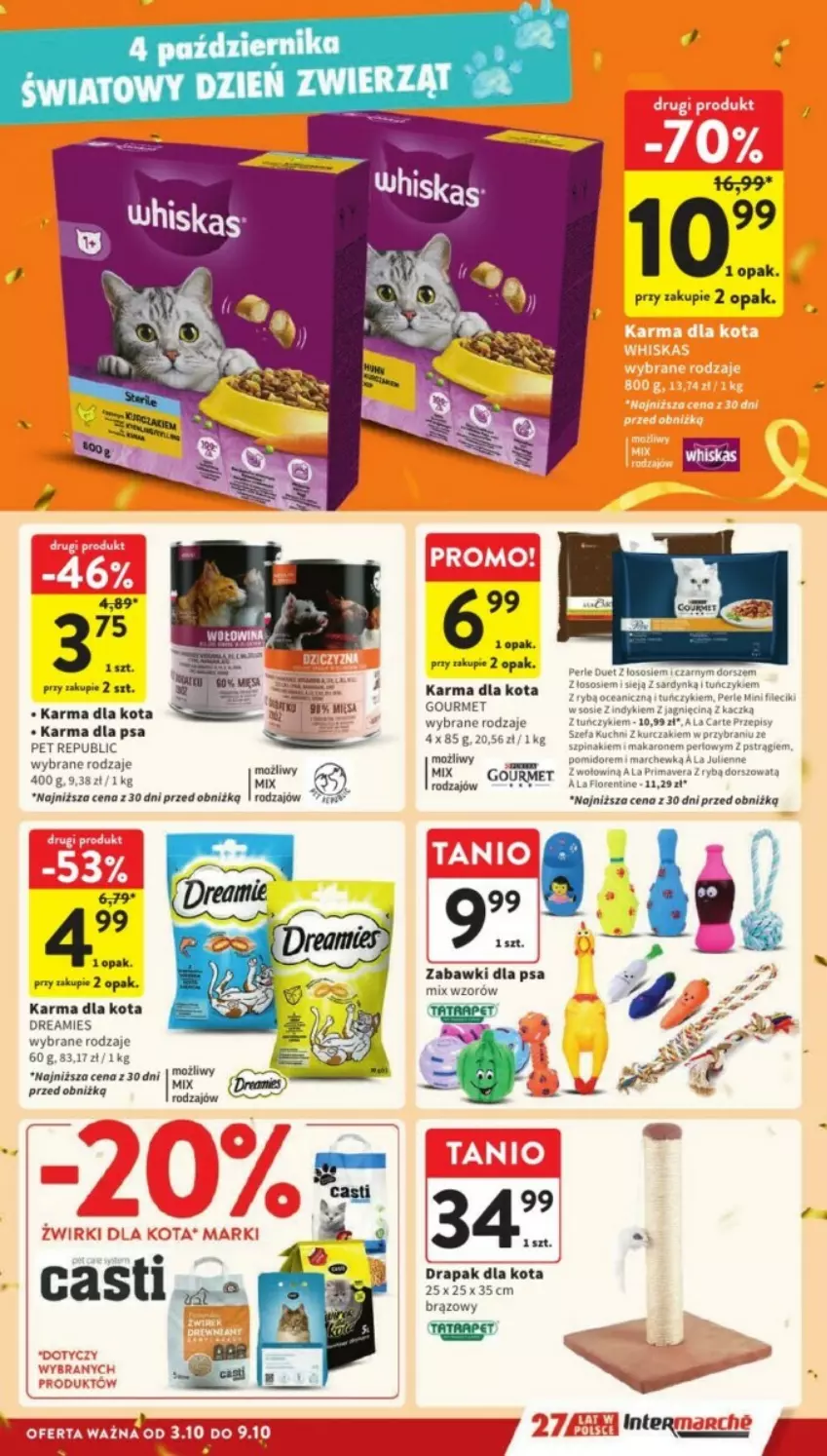 Gazetka promocyjna Intermarche - ważna 07.10 do 09.10.2024 - strona 35 - produkty: Dorsz, Drapak, Prima, Primavera, Pstrąg, Szpinak, Tuńczyk