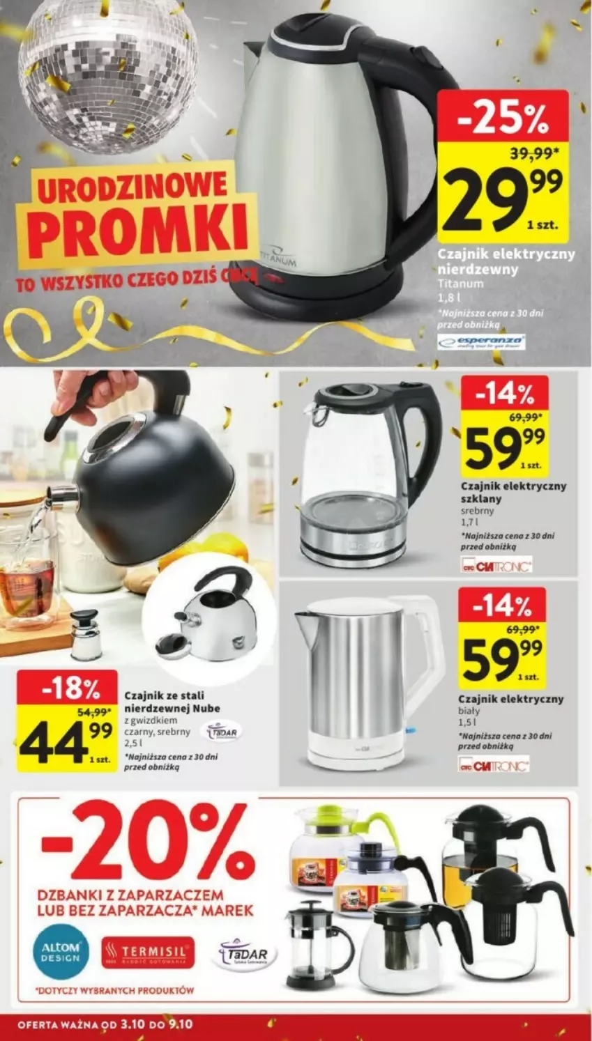 Gazetka promocyjna Intermarche - ważna 07.10 do 09.10.2024 - strona 36 - produkty: Czajnik, Czajnik elektryczny