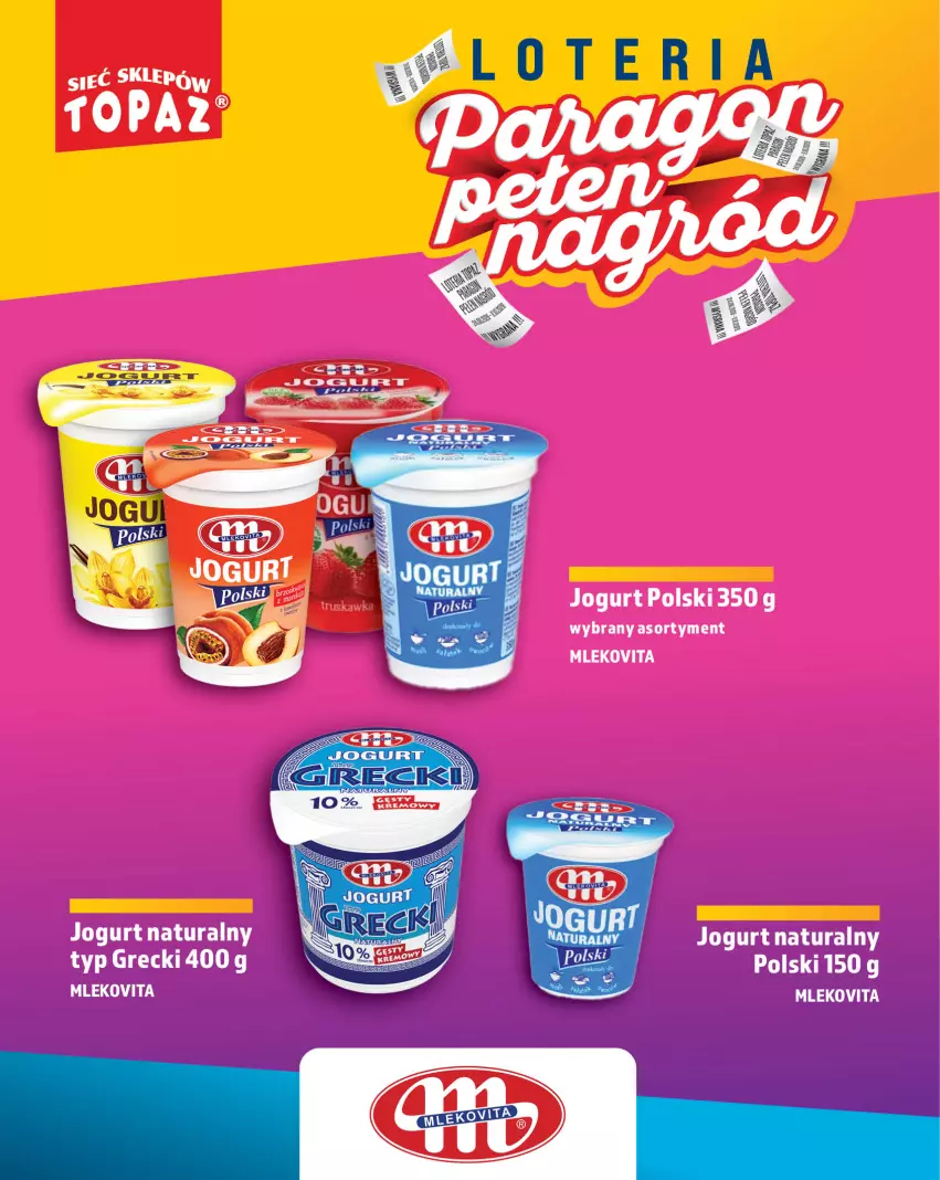 Gazetka promocyjna Topaz - Gazetka - ważna 24.08 do 11.10.2026 - strona 24 - produkty: Mleko, Mlekovita