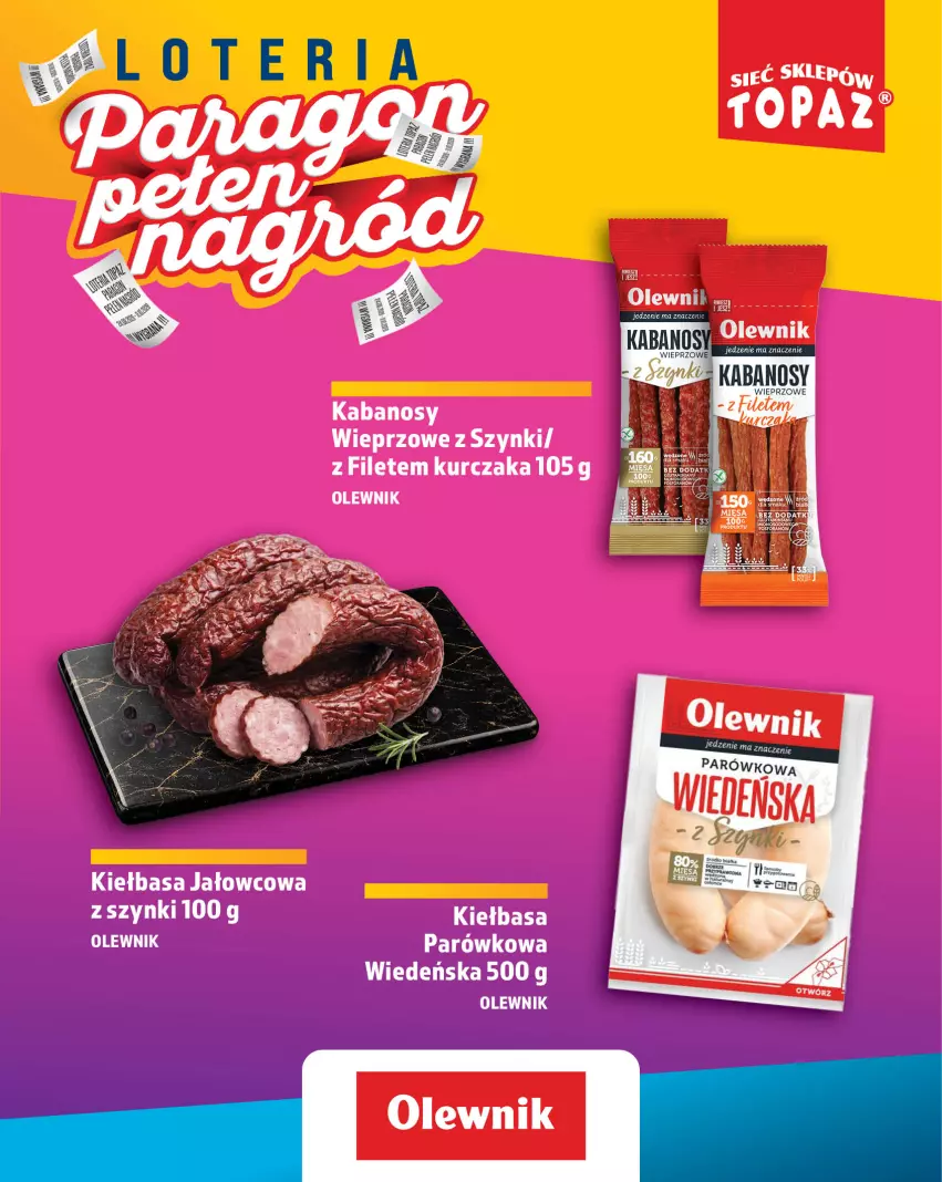 Gazetka promocyjna Topaz - Gazetka - ważna 24.08 do 11.10.2026 - strona 37 - produkty: Kabanos