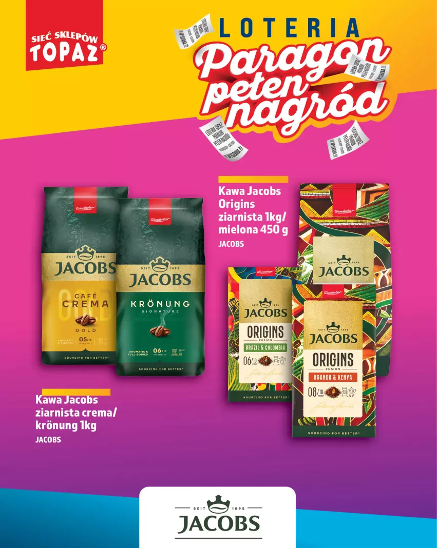 Gazetka promocyjna Topaz - Gazetka - ważna 24.08 do 11.10.2026 - strona 72 - produkty: Fusion, Gin, Jacobs