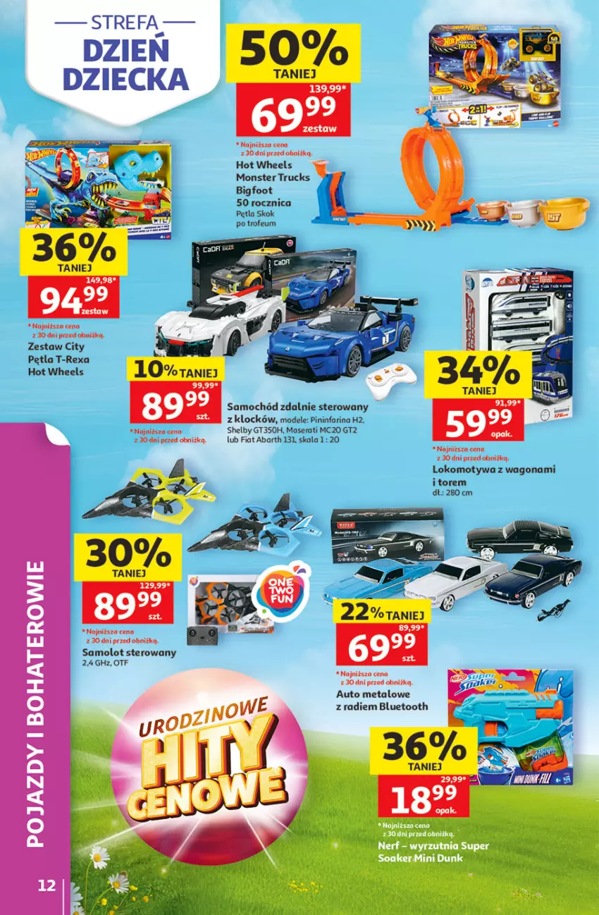 Gazetka promocyjna Auchan - 30 Lat Hipermarket - ważna 21.05 do 27.05.2026 - strona 12 - produkty: Amol, Fa, Hot Wheels, Monster truck, Pojazd, Samochód, Samolot, Ser