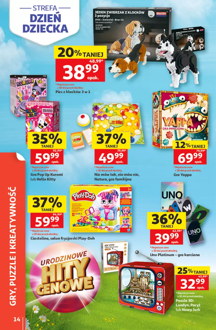 Gazetka promocyjna Auchan - 30 Lat Hipermarket - ważna 21.05 do 27.05.2026 - strona 14 - produkty: Fa, Gra, Gry, HP, Play-Doh, Puzzle