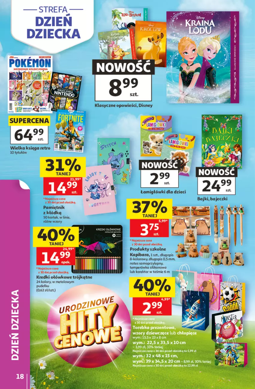 Gazetka promocyjna Auchan - 30 Lat Hipermarket - ważna 21.05 do 27.05.2026 - strona 18 - produkty: Disney, Długopis, Dzieci, Fa, Mop, Pamiętnik
