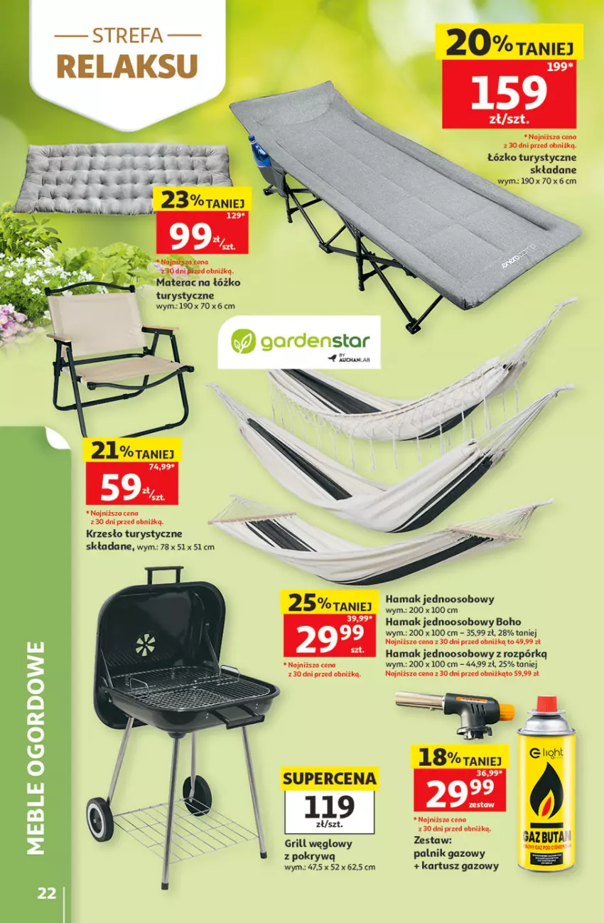 Gazetka promocyjna Auchan - 30 Lat Hipermarket - ważna 21.05 do 27.05.2026 - strona 22 - produkty: Grill, Hama, Krzesło, Materac, Meble, Tera, Tusz