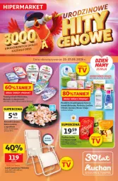 Gazetka promocyjna Auchan - 30 Lat Hipermarket - Gazetka - ważna od 27.05 do 27.05.2026 - strona 1 - produkty: Glazura, Twaróg, Perfecta, Mlekovita, Bieluch, Krewetki, Lazur, Mleko
