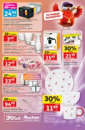 Gazetka promocyjna Auchan - 30 Lat Hipermarket - Gazetka - ważna od 27.05 do 27.05.2026 - strona 47 - produkty: Piwa, Piwo, Makaron, Sok, Pur, Dzbanek, Zaparzacz, Garnek, Miseczka, Karafka, Vileda, Whisky, Suszarka, Szklanka