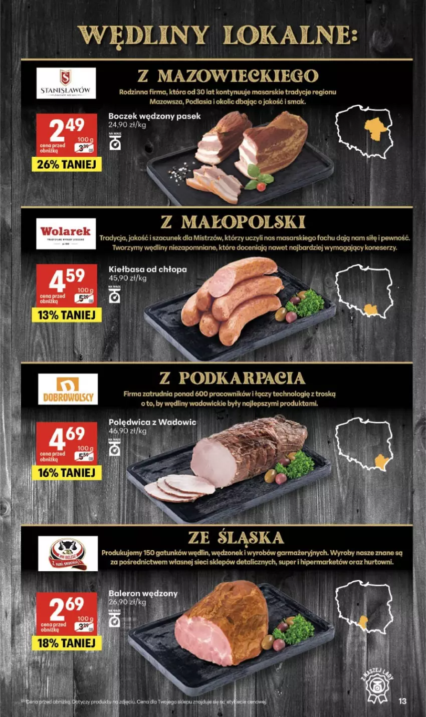 Gazetka promocyjna Delikatesy Centrum - Franczyza DC12 Czwartek - ważna 19.03 do 25.03.2026 - strona 13 - produkty: Fa, Karp, Polędwica, Ser