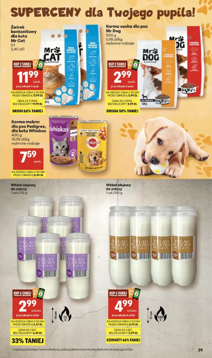 Gazetka promocyjna Delikatesy Centrum - Franczyza DC12 Czwartek - ważna 19.03 do 25.03.2026 - strona 39 - produkty: Pedigree, Por, Rum, Whiskas