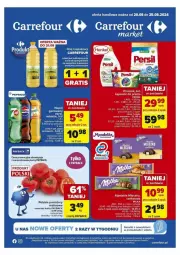 Gazetka promocyjna Carrefour - Gazetka - ważna od 25.08 do 25.08.2024 - strona 1 - produkty: Mleczko, Czekolada, Kapsułki do prania, Fa