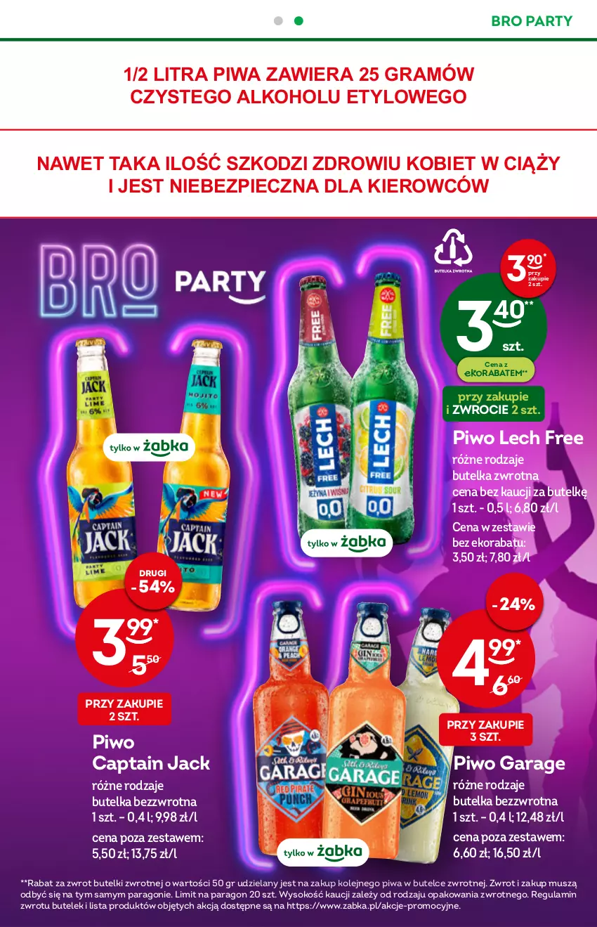 Gazetka promocyjna Żabka - ważna 28.09 do 04.10.2022 - strona 13 - produkty: Captain Jack, Gra, Mus, Olej, Piec, Piwa, Piwo, Sok