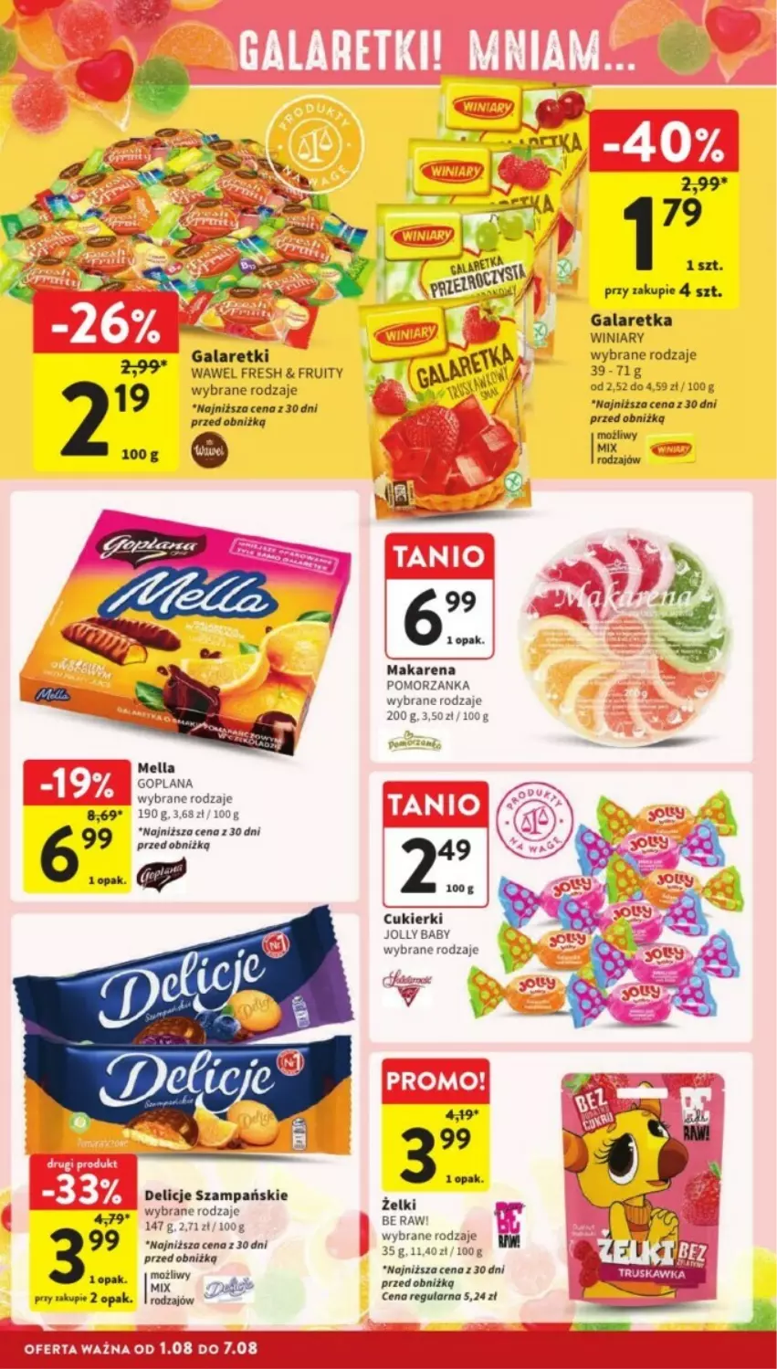 Gazetka promocyjna Intermarche - ważna 05.08 do 07.08.2024 - strona 20 - produkty: Delicje, Gala, Galaretka, Galaretki, Goplana, LANA, Wawel, Winiary