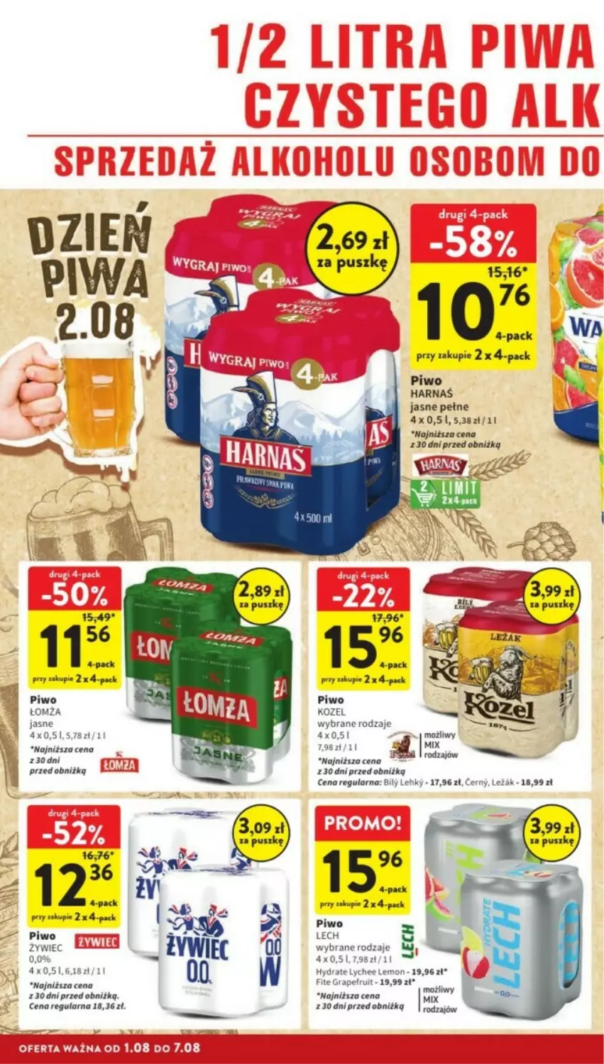 Gazetka promocyjna Intermarche - ważna 05.08 do 07.08.2024 - strona 25 - produkty: Gra, Harnaś, Kozel, Piwa, Piwo