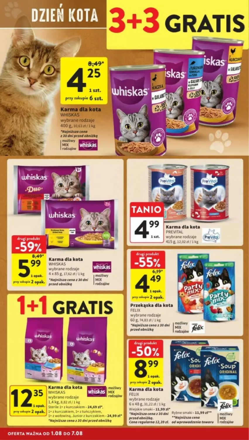 Gazetka promocyjna Intermarche - ważna 05.08 do 07.08.2024 - strona 29 - produkty: Felix, Kurczak, Tuńczyk, Whiskas