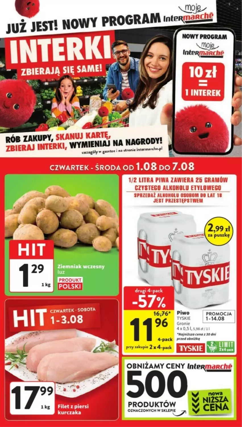 Gazetka promocyjna Intermarche - ważna 05.08 do 07.08.2024 - strona 34 - produkty: Piwo, Tyskie