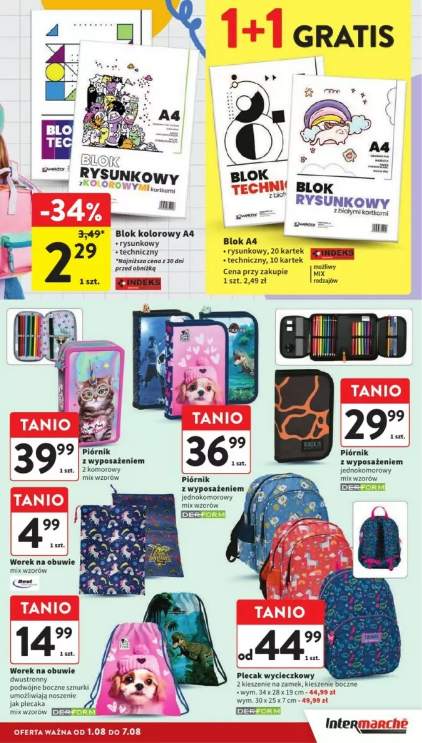 Gazetka promocyjna Intermarche - ważna 05.08 do 07.08.2024 - strona 35 - produkty: Gra, Obuwie, Piórnik, Plecak