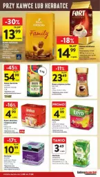 Gazetka promocyjna Intermarche - Gazetka - ważna od 07.08 do 07.08.2024 - strona 19 - produkty: Tchibo, Kawa rozpuszczalna, Inka, Kawa zbożowa, Kawa ziarnista, Kawa mielona, Kawa, Dilmah, Loyd, Jacobs, Herbata, Herbapol