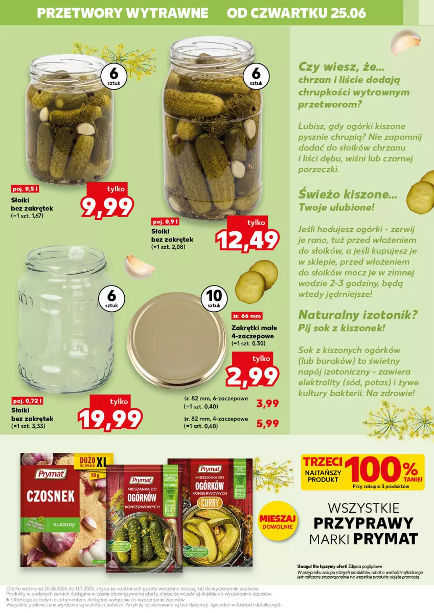 Gazetka promocyjna Kaufland - Kaufland - ważna 25.06 do 01.07.2026 - strona 13 - produkty: Chrzan, Napój, Napój izotoniczny, Por, Prymat, Przyprawy, Ser, Sok, Tonik, Waga, Zdrowie