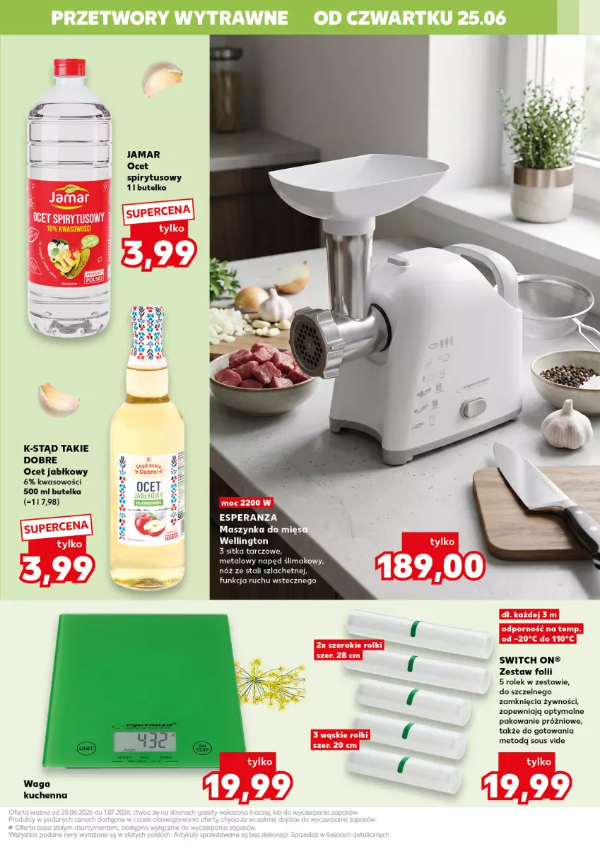 Gazetka promocyjna Kaufland - Kaufland - ważna 25.06 do 01.07.2026 - strona 15 - produkty: Ocet, Por, Rolki, Waga