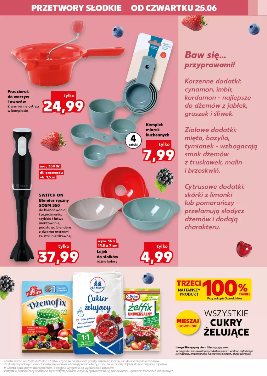 Gazetka promocyjna Kaufland - Kaufland - ważna 25.06 do 01.07.2026 - strona 7 - produkty: Bazyl, Bazylia, Blender, Blender ręczny, Dżem, Imbir, Mięta, Por, Sos, Waga