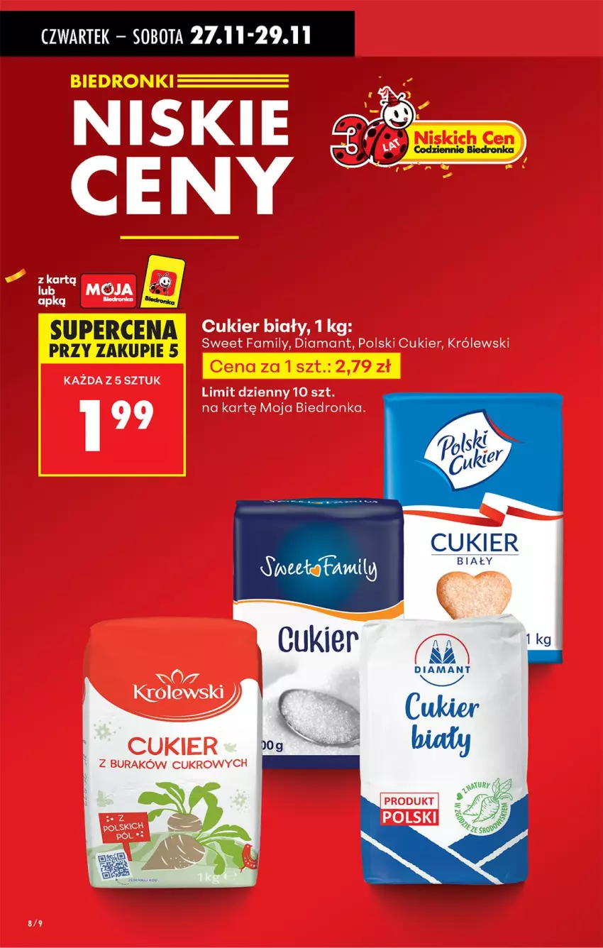 Gazetka promocyjna Biedronka - Od Czwartku - ważna 27.11 do 03.12.2025 - strona 10 - produkty: Cukier, Diamant, Fa, Królewski