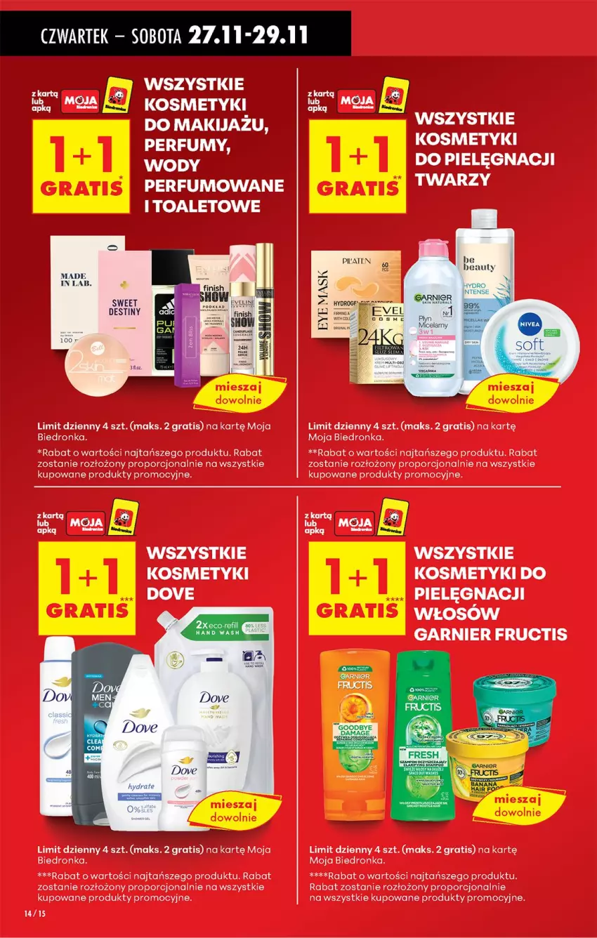 Gazetka promocyjna Biedronka - Od Czwartku - ważna 27.11 do 03.12.2025 - strona 16 - produkty: Dove, Fructis, Garnier, Gra, Kosmetyki do pielęgnacji, Por