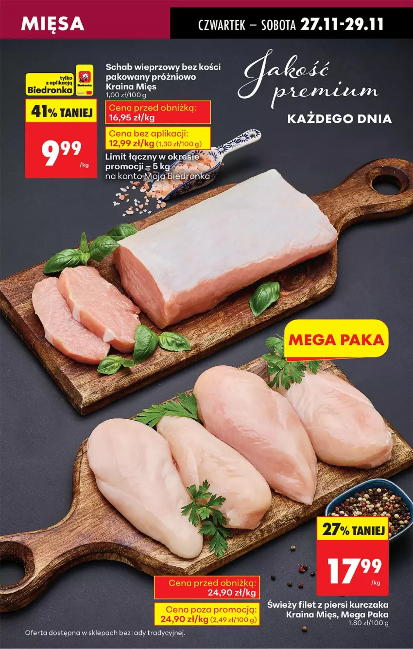 Gazetka promocyjna Biedronka - Od Czwartku - ważna 27.11 do 03.12.2025 - strona 27 - produkty: Filet z piersi kurczaka, Kurczak, Schab wieprzowy