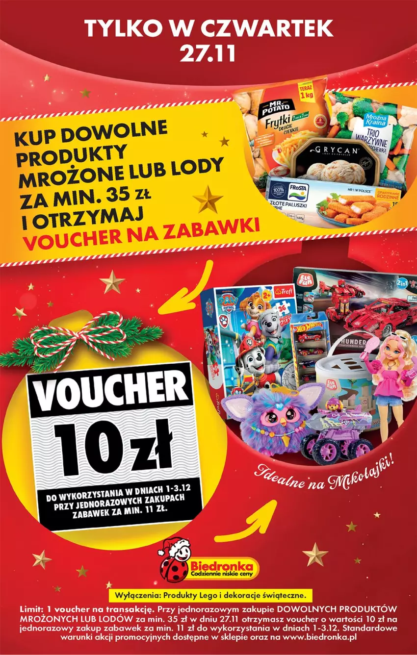 Gazetka promocyjna Biedronka - Od Czwartku - ważna 27.11 do 03.12.2025 - strona 3 - produkty: LEGO, Tran