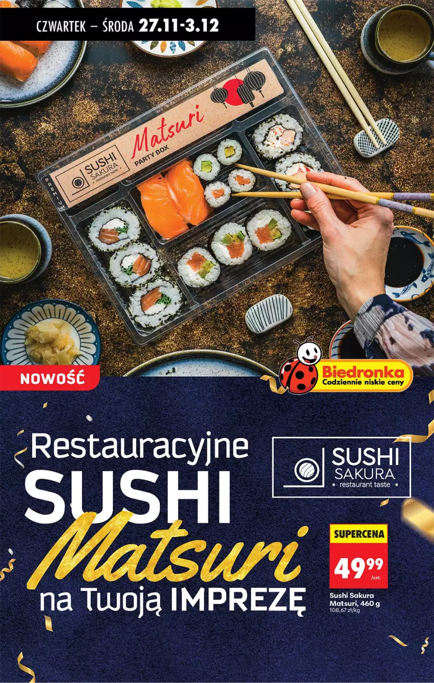 Gazetka promocyjna Biedronka - Od Czwartku - ważna 27.11 do 03.12.2025 - strona 32 - produkty: Sushi
