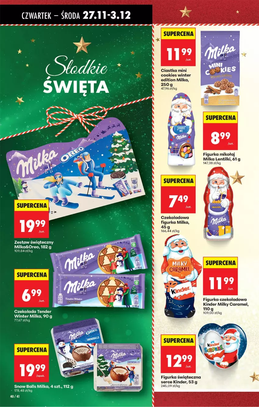 Gazetka promocyjna Biedronka - Od Czwartku - ważna 27.11 do 03.12.2025 - strona 48 - produkty: Ciastka, Czekolada, Kinder, Milka, Oreo, Ser