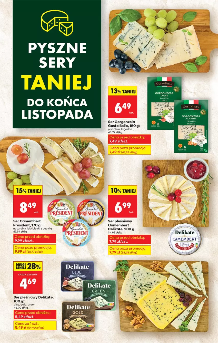 Gazetka promocyjna Biedronka - Od Czwartku - ważna 27.11 do 03.12.2025 - strona 59 - produkty: Bazyl, Bell, Camembert, Gorgonzola, Ser, Ser pleśniowy, Top