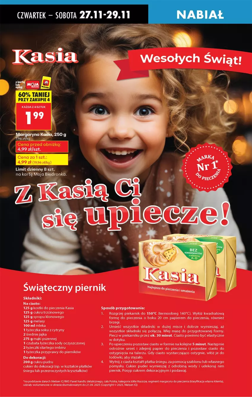 Gazetka promocyjna Biedronka - Od Czwartku - ważna 27.11 do 03.12.2025 - strona 60 - produkty: Cukier, Cukier puder, Cytryny, Imbir, Kasia, Olej, Papier, Papier do pieczenia, Piec, Piekarnik, Piernik, Przyprawy, Puder, Sok, Syrop, Talerz