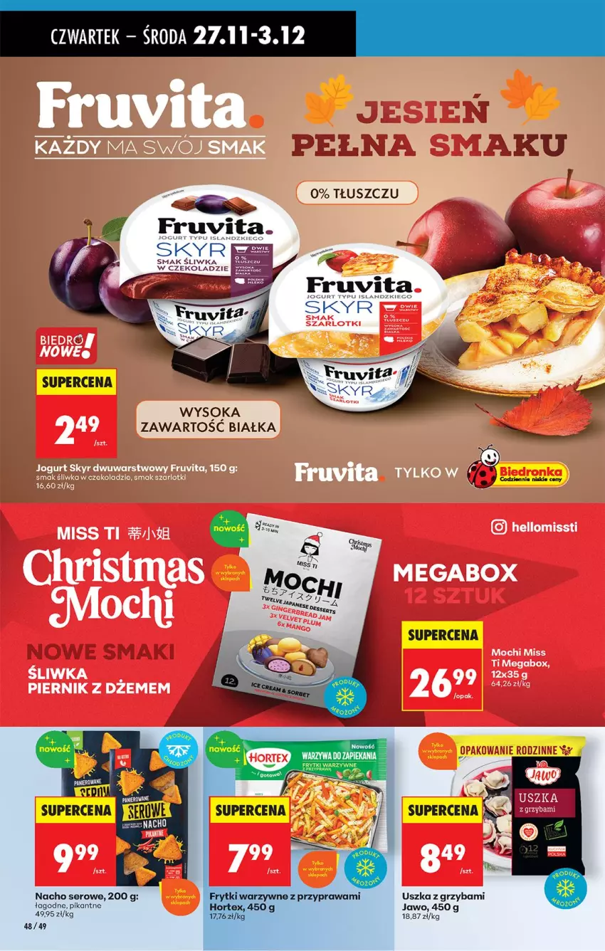 Gazetka promocyjna Biedronka - Od Czwartku - ważna 27.11 do 03.12.2025 - strona 62 - produkty: Amol, Fa, Frytki, Isla, Jogurt, Ser, Sok, Warzywa
