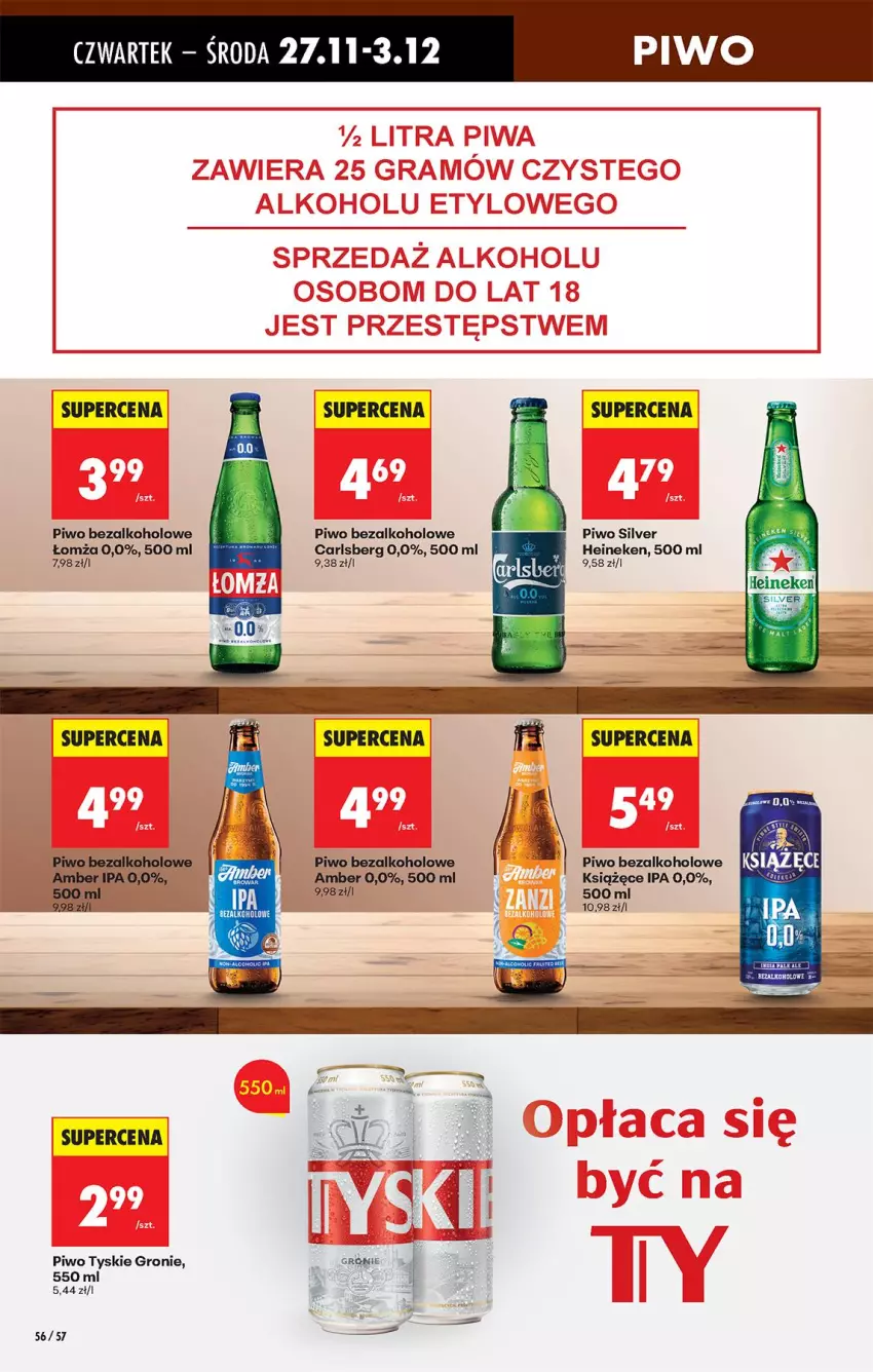Gazetka promocyjna Biedronka - Od Czwartku - ważna 27.11 do 03.12.2025 - strona 72 - produkty: Carlsberg, Fa, Heineken, Książęce, Piwo, Tyskie