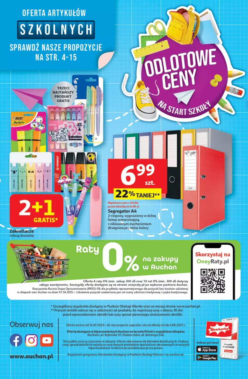 Gazetka promocyjna Auchan - Pewność niskich cen Hipermarket - ważna 31.07 do 06.08.2025 - strona 45 - produkty: Dźwig, Gra, Kosz, Ser, Tera, Top