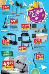 Gazetka promocyjna Auchan - Pewność niskich cen Hipermarket - Gazetka - ważna od 06.08 do 06.08.2025 - strona 15 - produkty: Krzesło składane, Rum, Gra, Biurko, Pojemnik, Warka, Silan, Półka, Pojemnik do przechowywania, Krzesło, Lampa, Akumulator