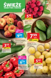 Gazetka promocyjna Auchan - Pewność niskich cen Hipermarket - Gazetka - ważna od 06.08 do 06.08.2025 - strona 18 - produkty: Warzywa, Papryka czerwona, Papryka, Warzywa i owoce, Ziemniaki, Maliny, Owoce