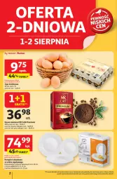 Gazetka promocyjna Auchan - Pewność niskich cen Hipermarket - Gazetka - ważna od 06.08 do 06.08.2025 - strona 2 - produkty: Ser, Jaja, Kawa mielona, Kawa, Talerz, Deser, Komplet obiadowy