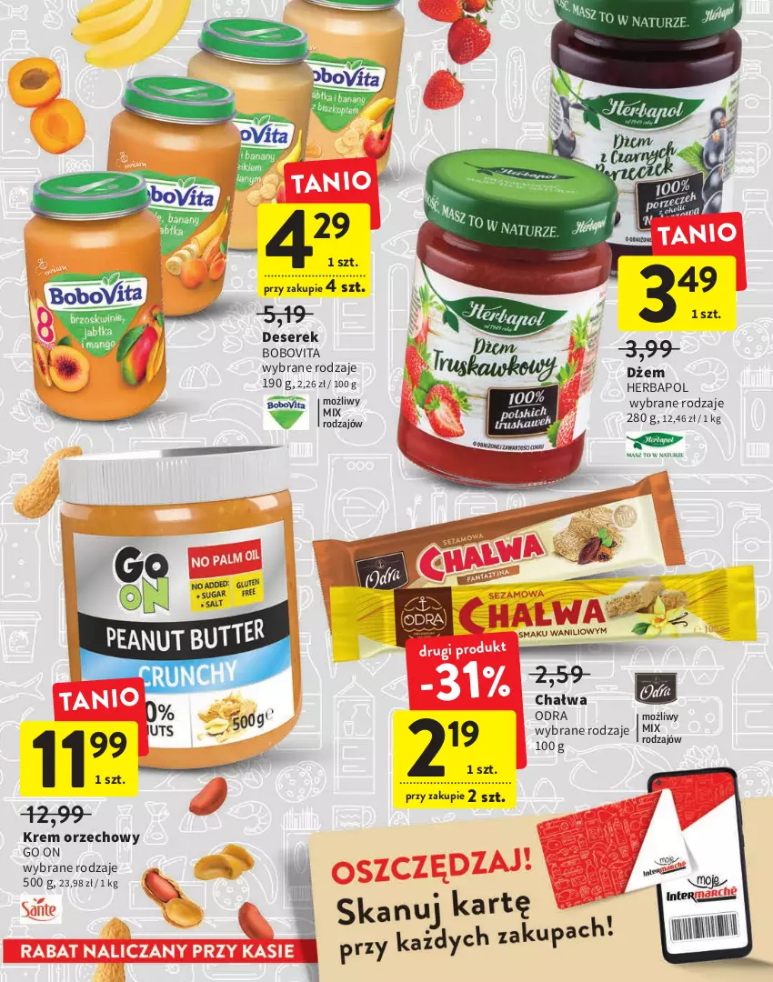 Gazetka promocyjna Intermarche - Promocje - ważna 14.06 do 29.06.2022 - strona 9 - produkty: BoboVita, Chałwa, Deser, Dżem, Herbapol, Krem orzechowy, Ser, Serek