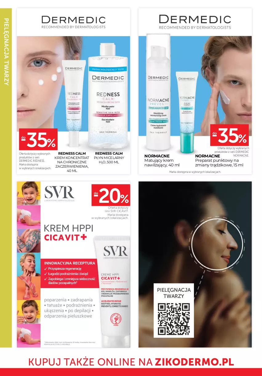 Gazetka promocyjna Ziko - Gazetka Ziko Dermo - ważna 04.09 do 16.09.2025 - strona 32 - produkty: Dermedic, Krem nawilżający, Płyn micelarny, Ser, SVR